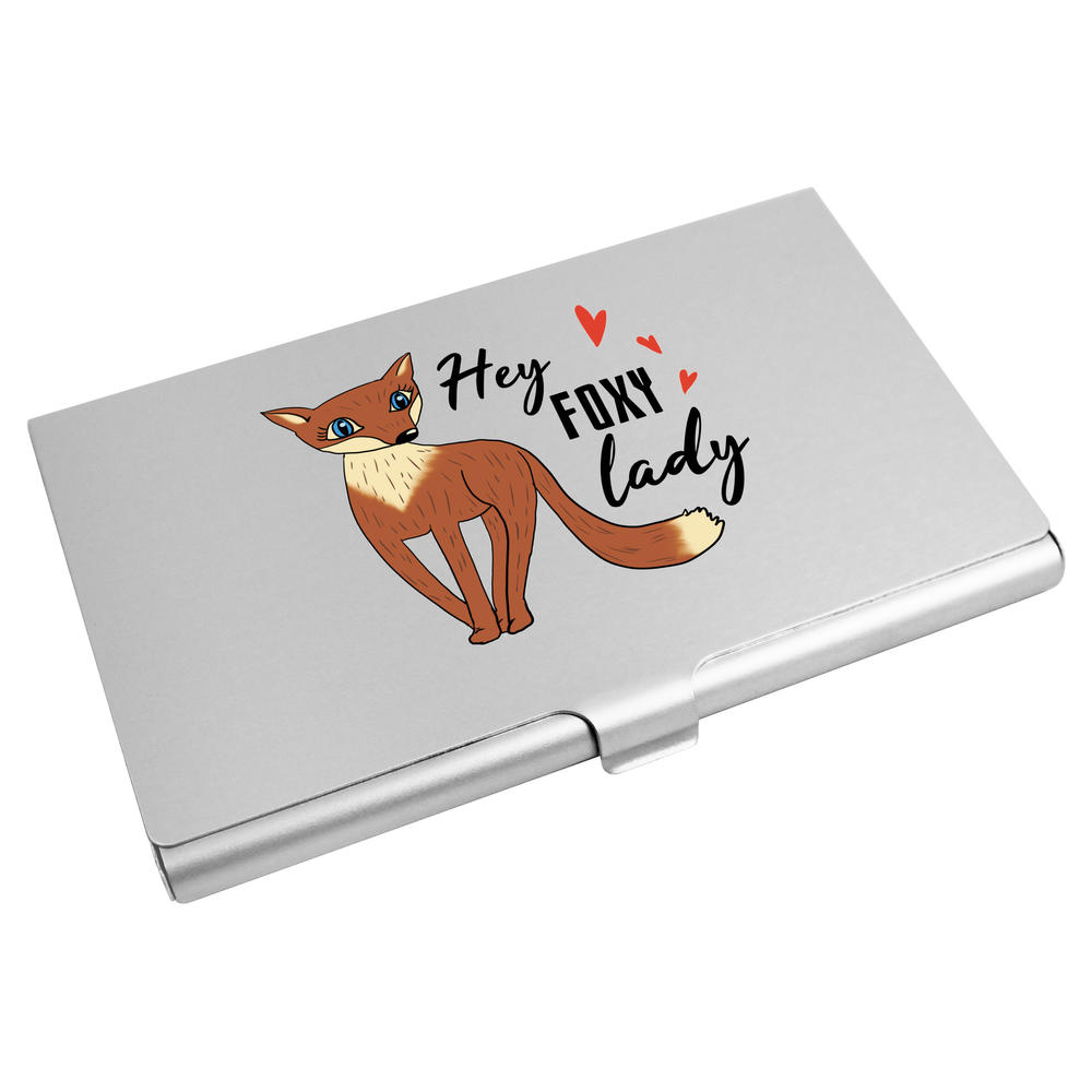'Hey Foxy Lady' Business Card Holder / Credit Card Wallet (CH00046701)