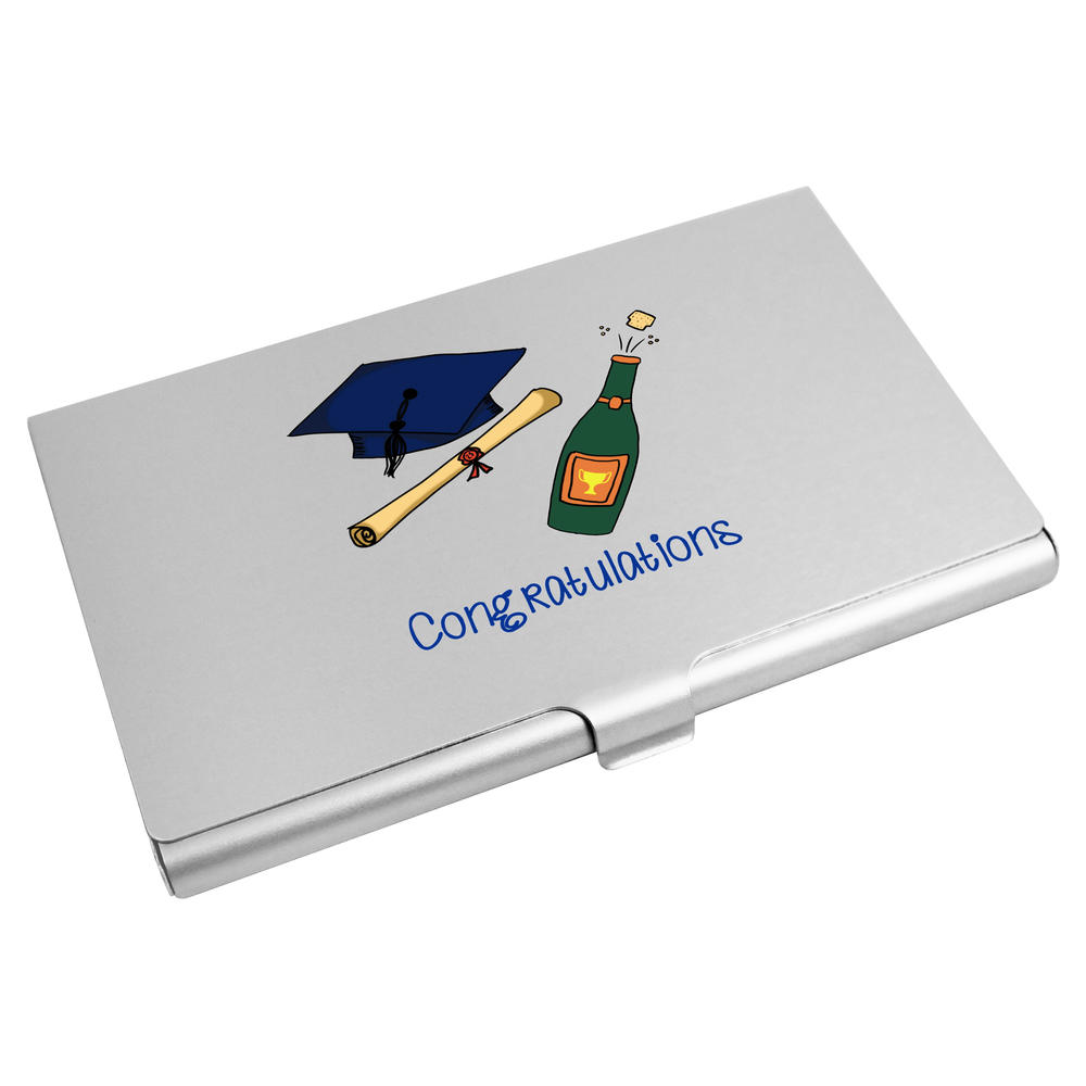'Congratulations With Bubbly' Business Card Holder / Credit Card Wallet (CH00046757)
