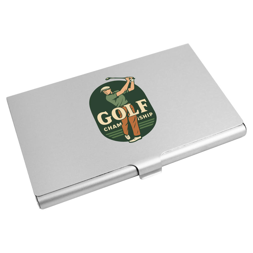 'Golf Championship' Business Card Holder / Credit Card Wallet (CH00048566)