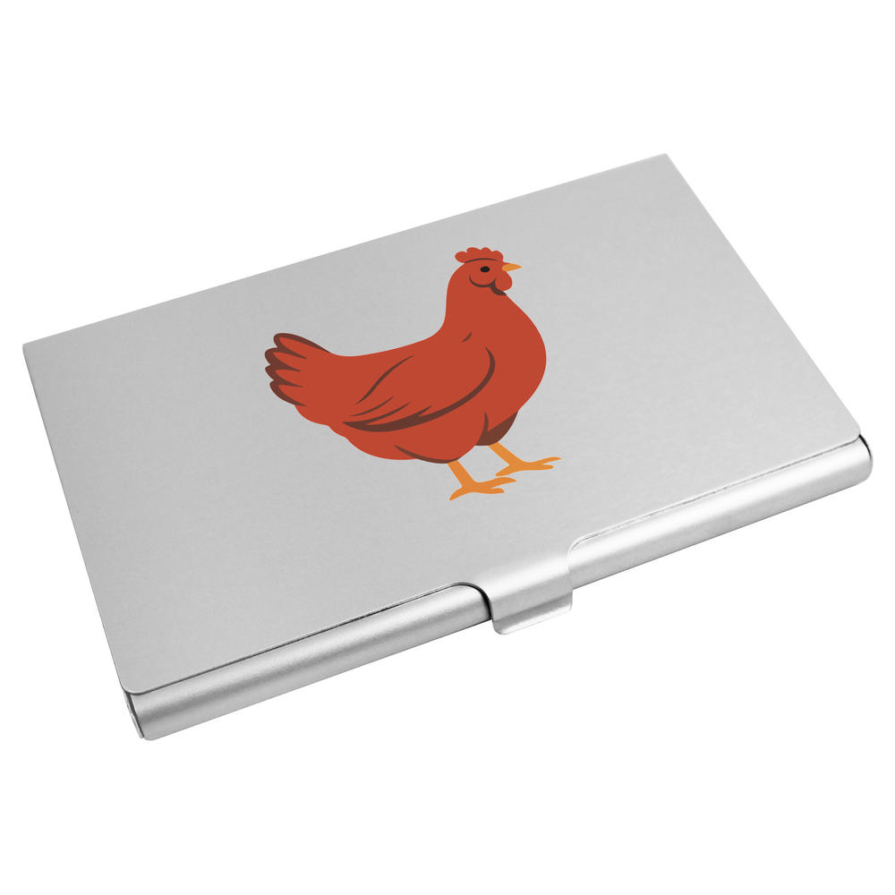 'Standing Chicken' Business Card Holder / Credit Card Wallet (CH00048907)