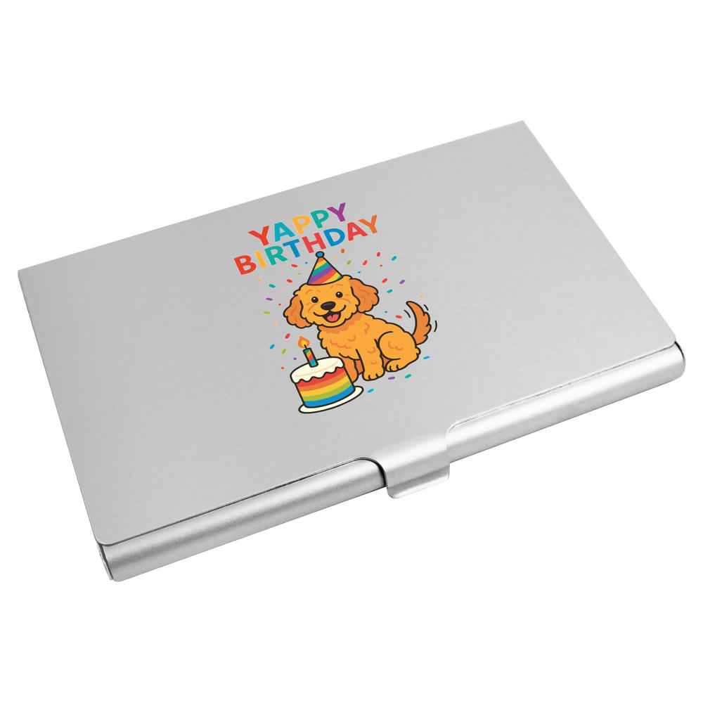 'Yappy Birthday Cockapoo' Business Card Holder / Credit Card Wallet (CH00049471)
