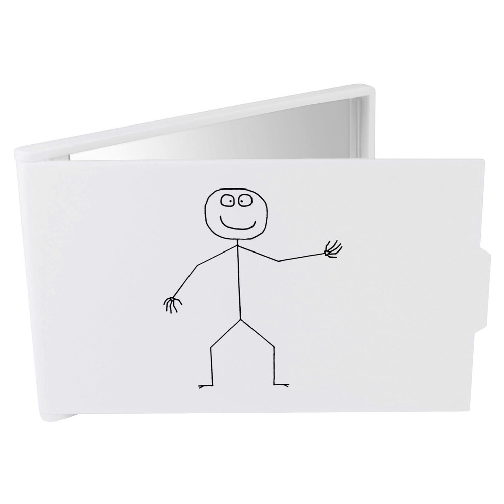 'Stick Man' Compact / Travel / Pocket Makeup Mirror (CM00008304)