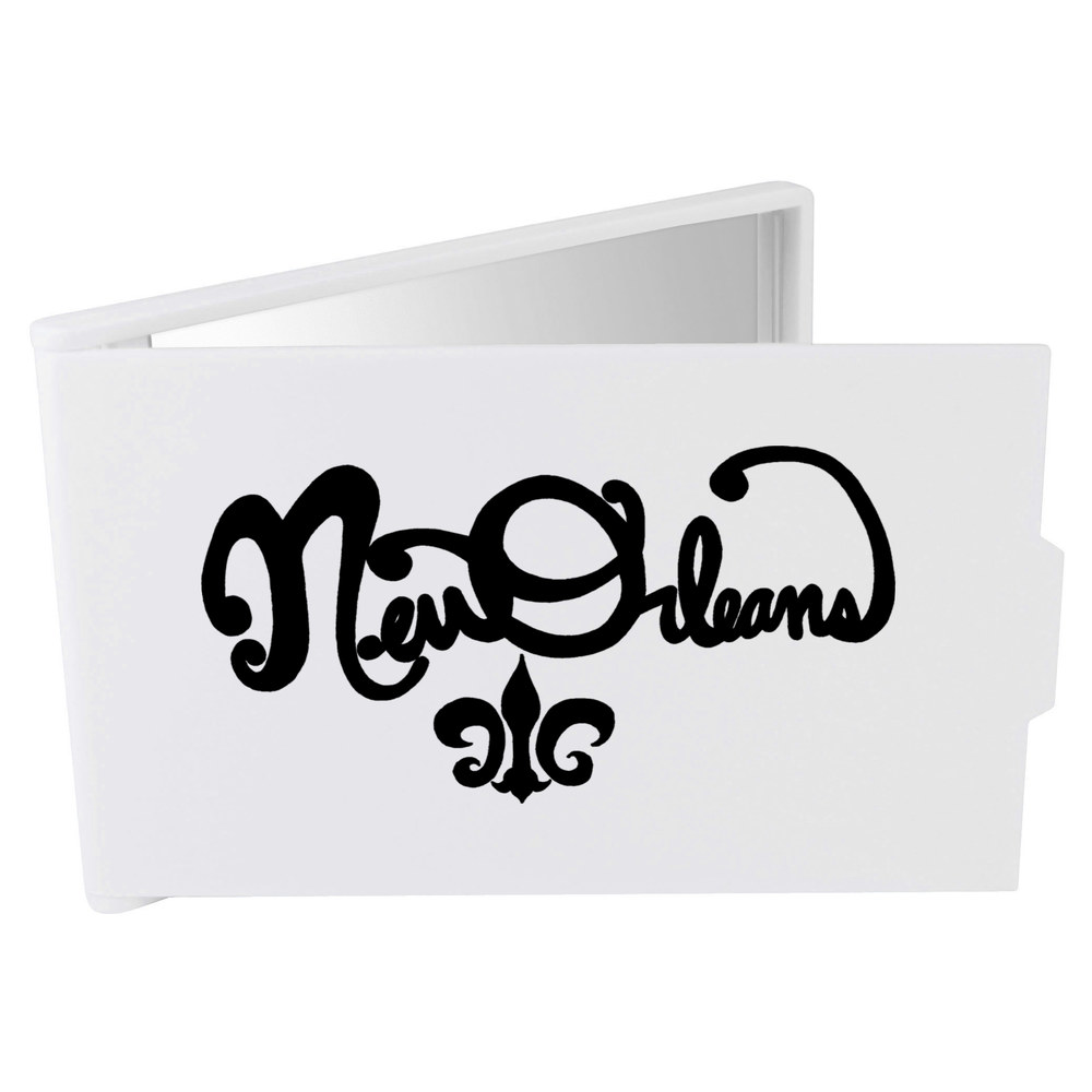 'New Orleans Text' Compact / Travel / Pocket Makeup Mirror (CM00013027)
