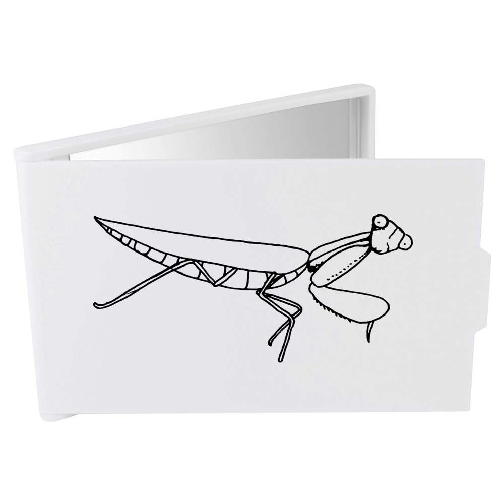 'Praying Mantis' Compact / Travel / Pocket Makeup Mirror (CM00014300)