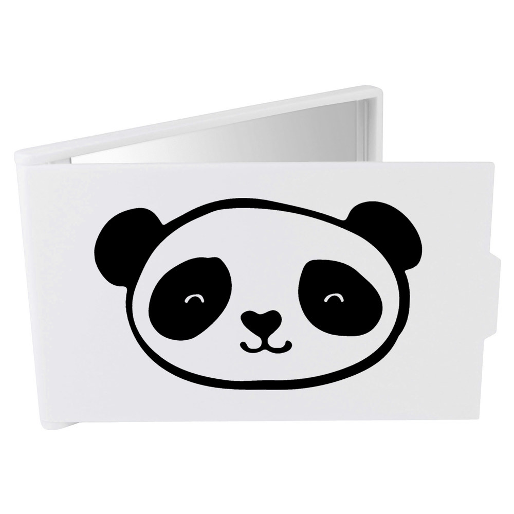 'Panda Head' Compact / Travel / Pocket Makeup Mirror (CM00014810)
