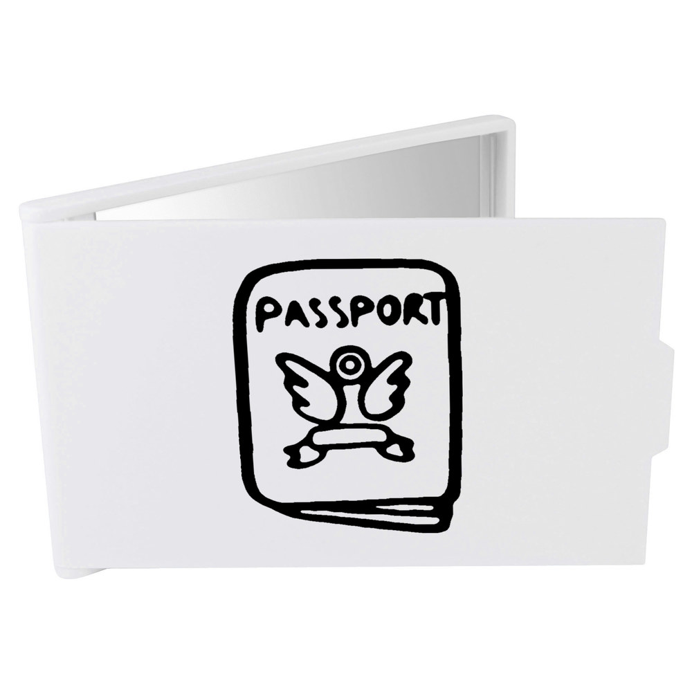 'Travel Passport' Compact / Travel / Pocket Makeup Mirror (CM00015636)