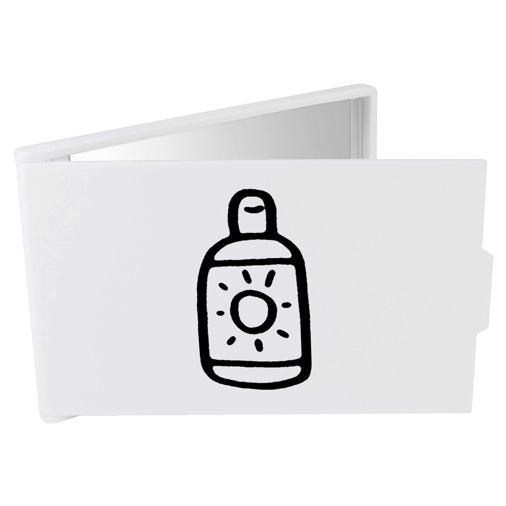 'Sun Cream Bottle' Compact / Travel / Pocket Makeup Mirror (CM00015648)