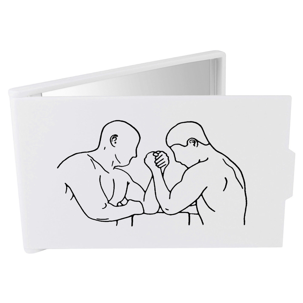 'Arm Wrestling' Compact / Travel / Pocket Makeup Mirror (CM00016886)