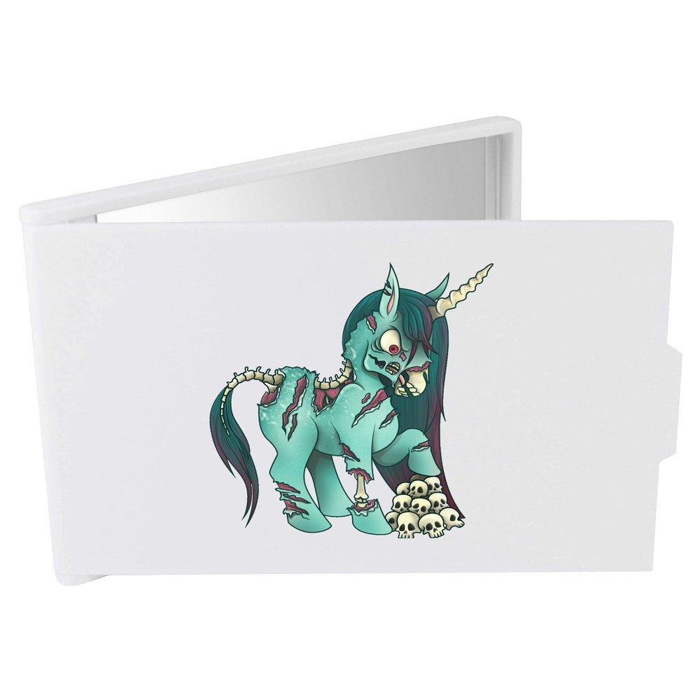 'Zombie Unicorn' Compact / Travel / Pocket Makeup Mirror (CM00019300)