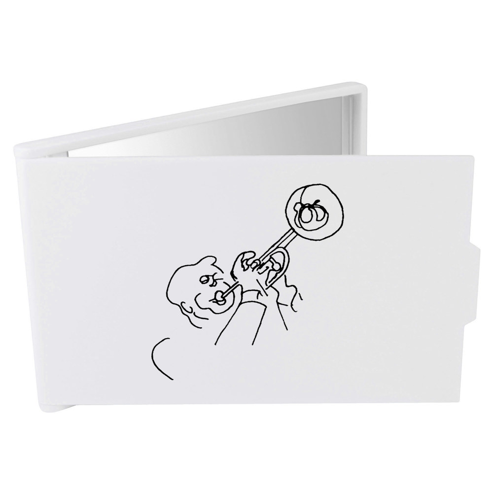 'Trumpet Player' Compact / Travel / Pocket Makeup Mirror (CM00020094)