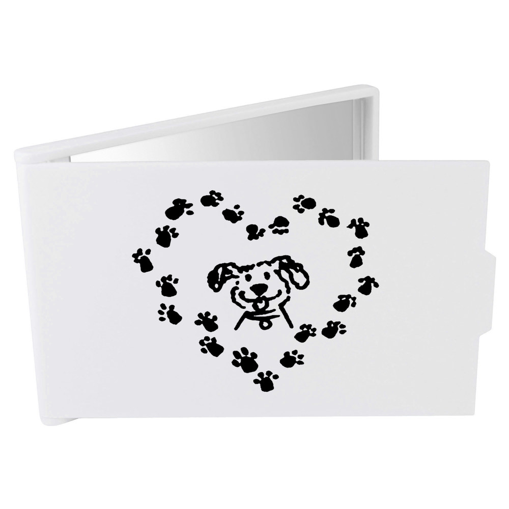 'Love Dog' Compact / Travel / Pocket Makeup Mirror (CM00023406)