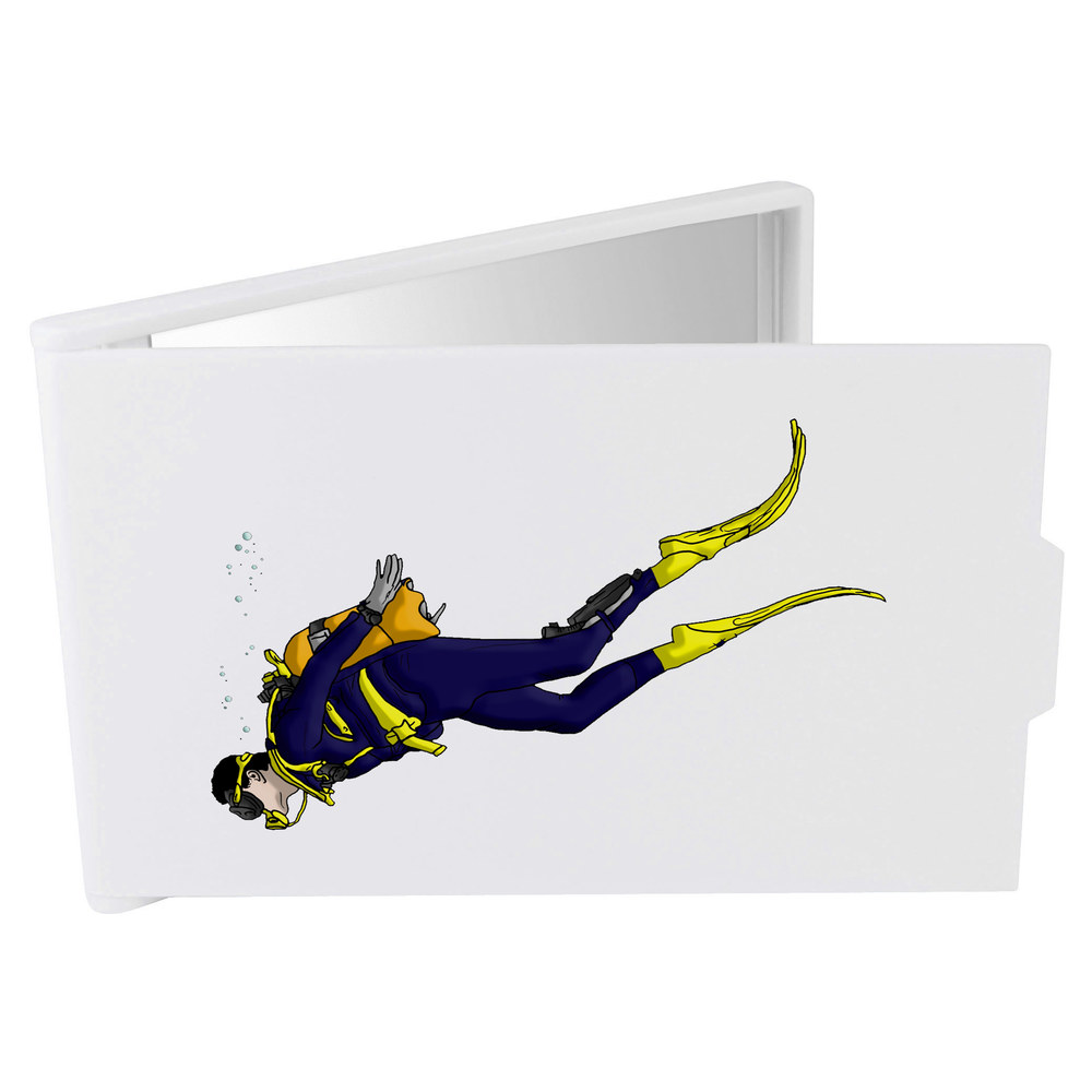 'Diver' Compact / Travel / Pocket Makeup Mirror (CM00027150)