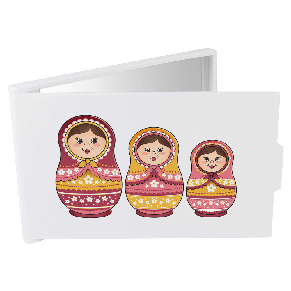 'Russian Dolls' Compact / Travel / Pocket Makeup Mirror (CM00027182)