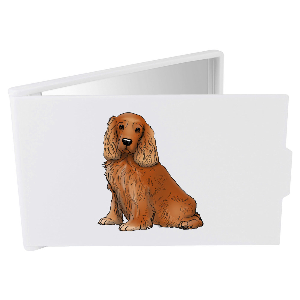 'Red Cockerspaniel' Compact / Travel / Pocket Makeup Mirror (CM00027504)