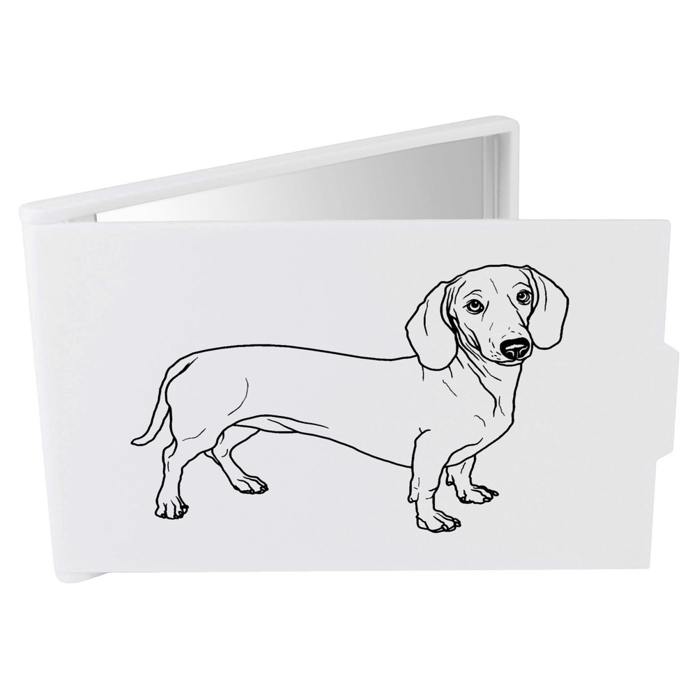 'Dachshund' Compact / Travel / Pocket Makeup Mirror (CM00028303)