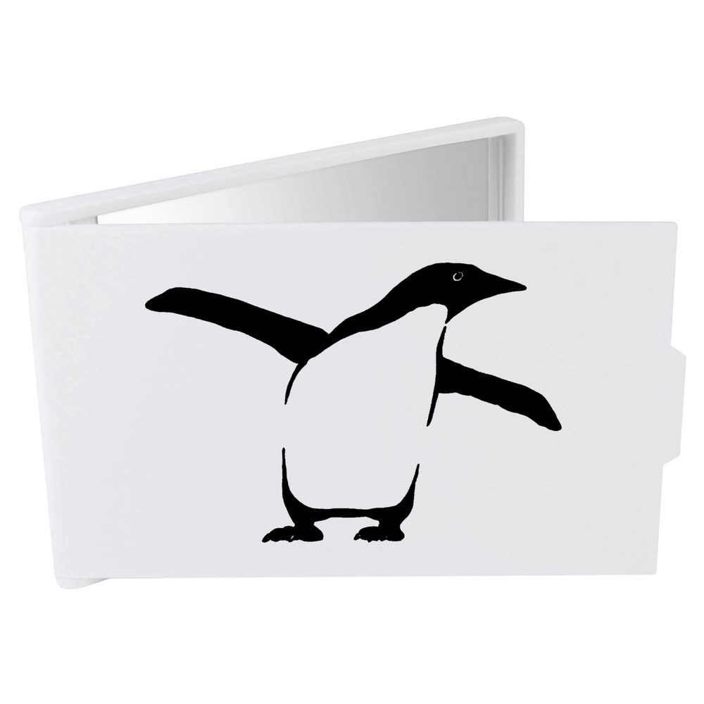 'Penguin' Compact / Travel / Pocket Makeup Mirror (CM00029111)