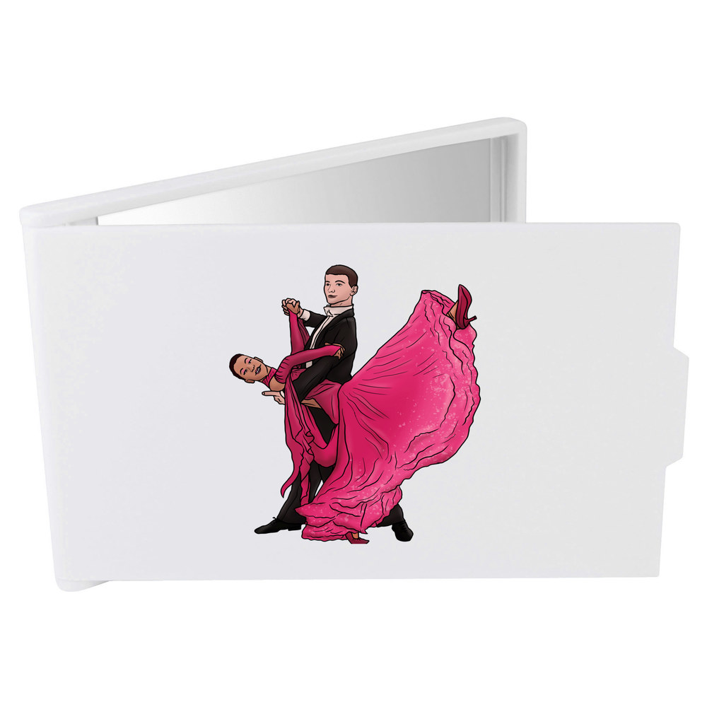 'Ballroom Dancers' Compact / Travel / Pocket Makeup Mirror (CM00030576)