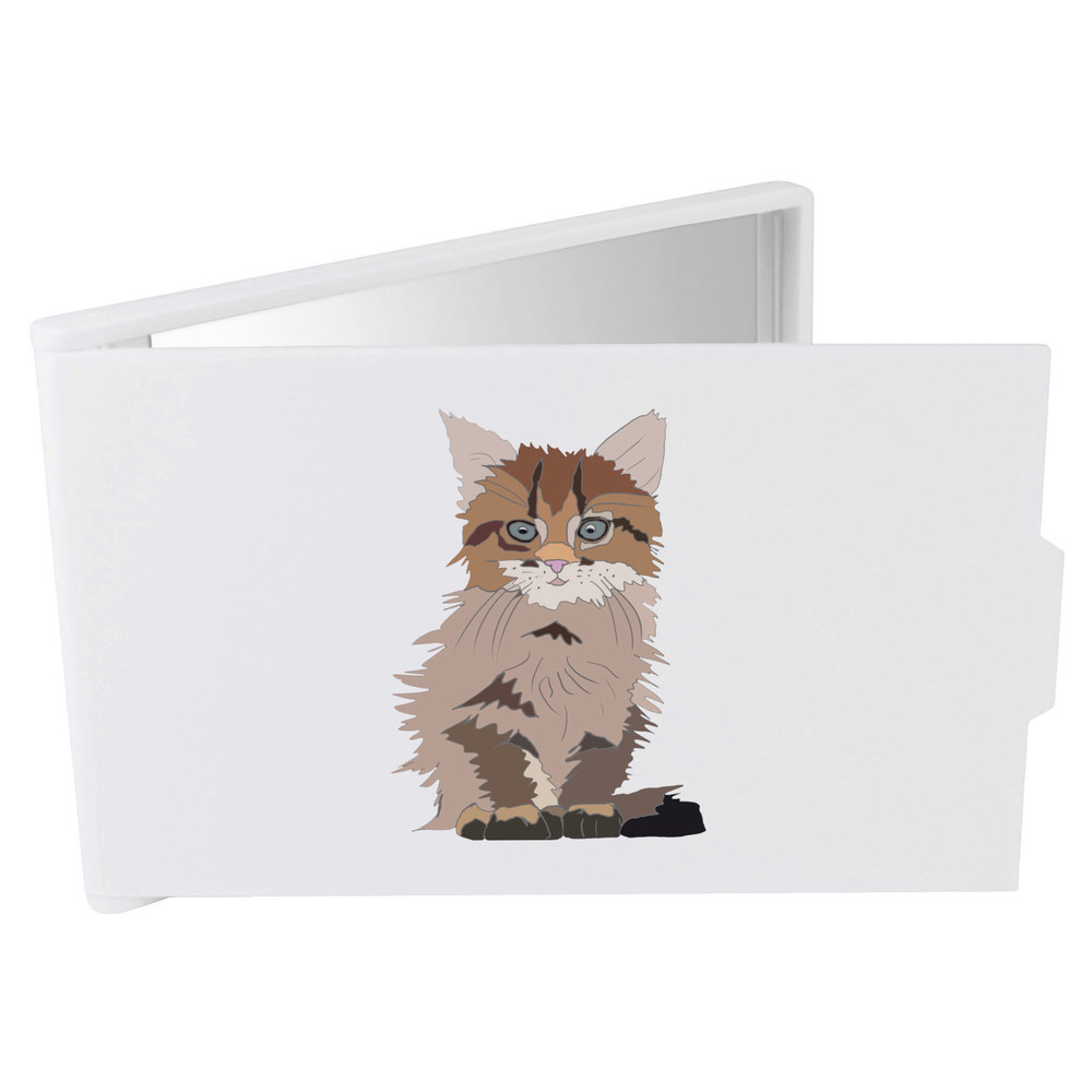 'Kitten' Compact / Travel / Pocket Makeup Mirror (CM00030774)