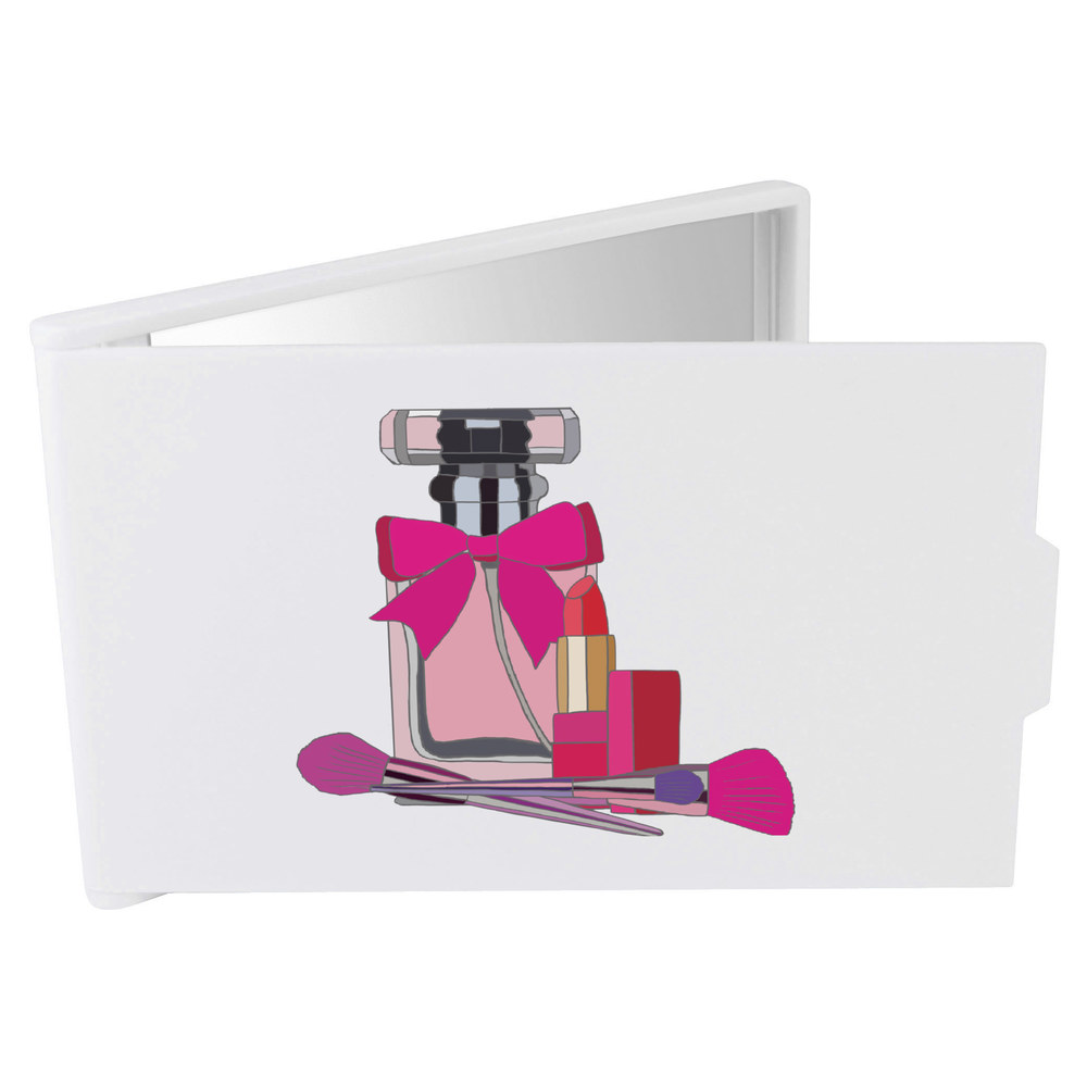 'Perfume & Makeup' Compact / Travel / Pocket Makeup Mirror (CM00030836)