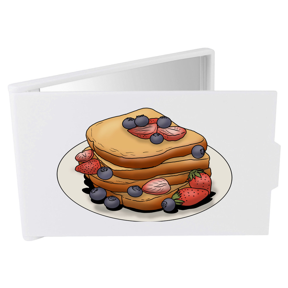 'French Toast' Compact / Travel / Pocket Makeup Mirror (CM00034681)