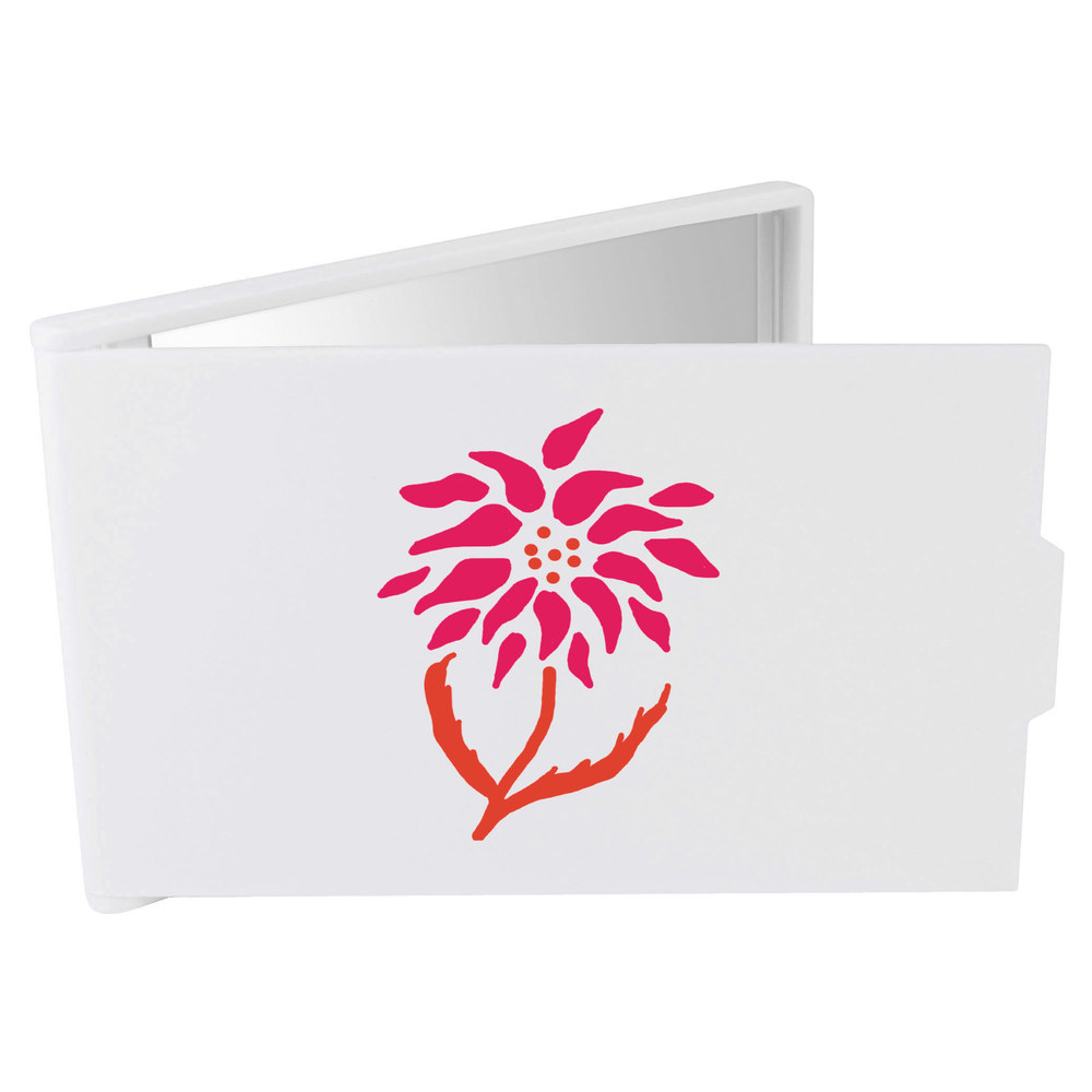 'Designer wild flower' Compact / Travel / Pocket Makeup Mirror (CM00036944)