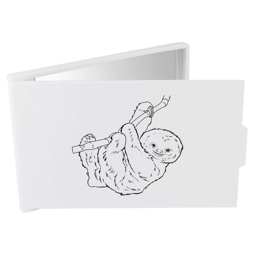 'Adorable Sloth' Compact / Travel / Pocket Makeup Mirror (CM00037518)