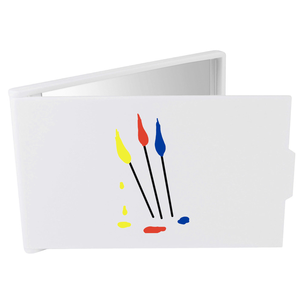 'Paint brushes' Compact / Travel / Pocket Makeup Mirror (CM00038201)