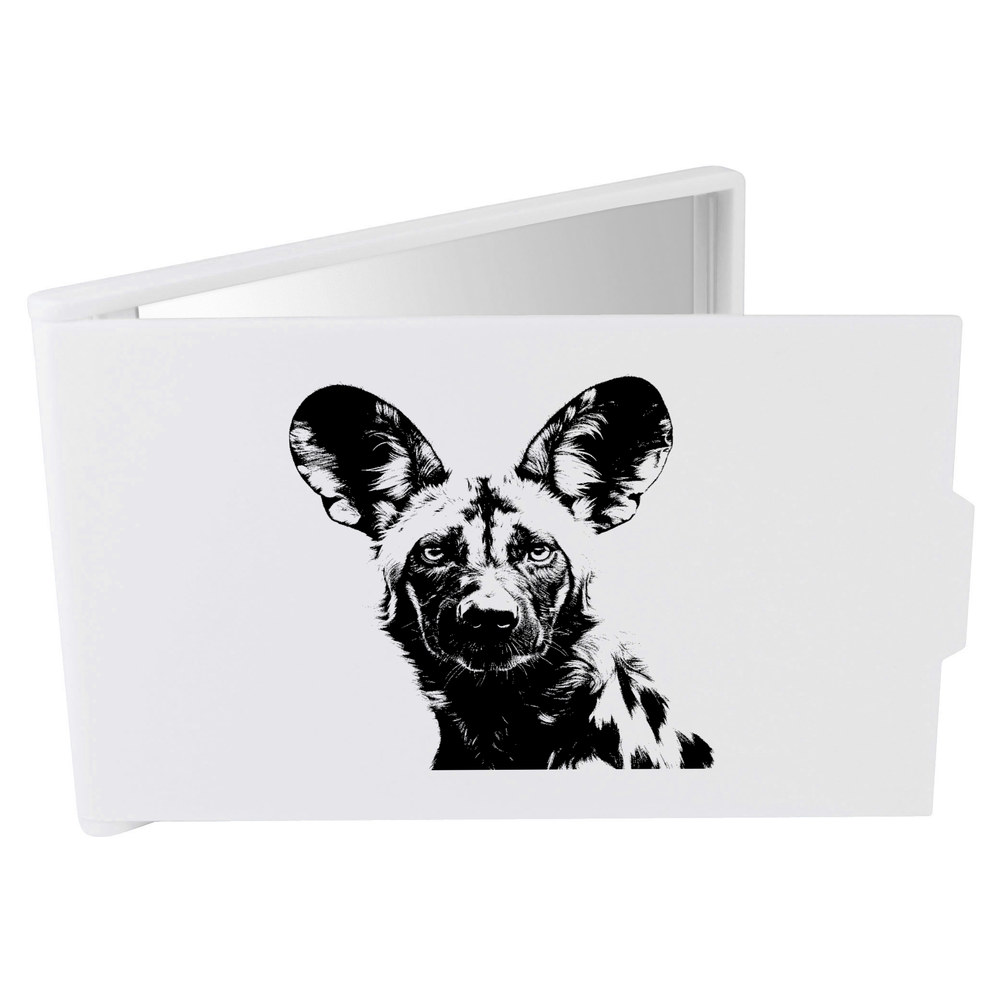 'African Wild dog' Compact / Travel / Pocket Makeup Mirror (CM00039292)