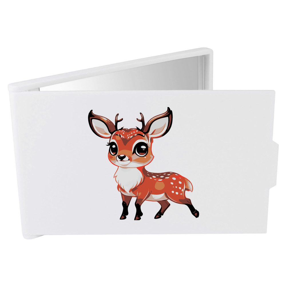 'Cute Red Deer' Compact / Travel / Pocket Makeup Mirror (CM00039882)