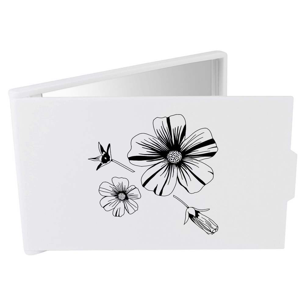 'Flower Heads & Seed Pod' Compact / Travel / Pocket Makeup Mirror (CM00041224)