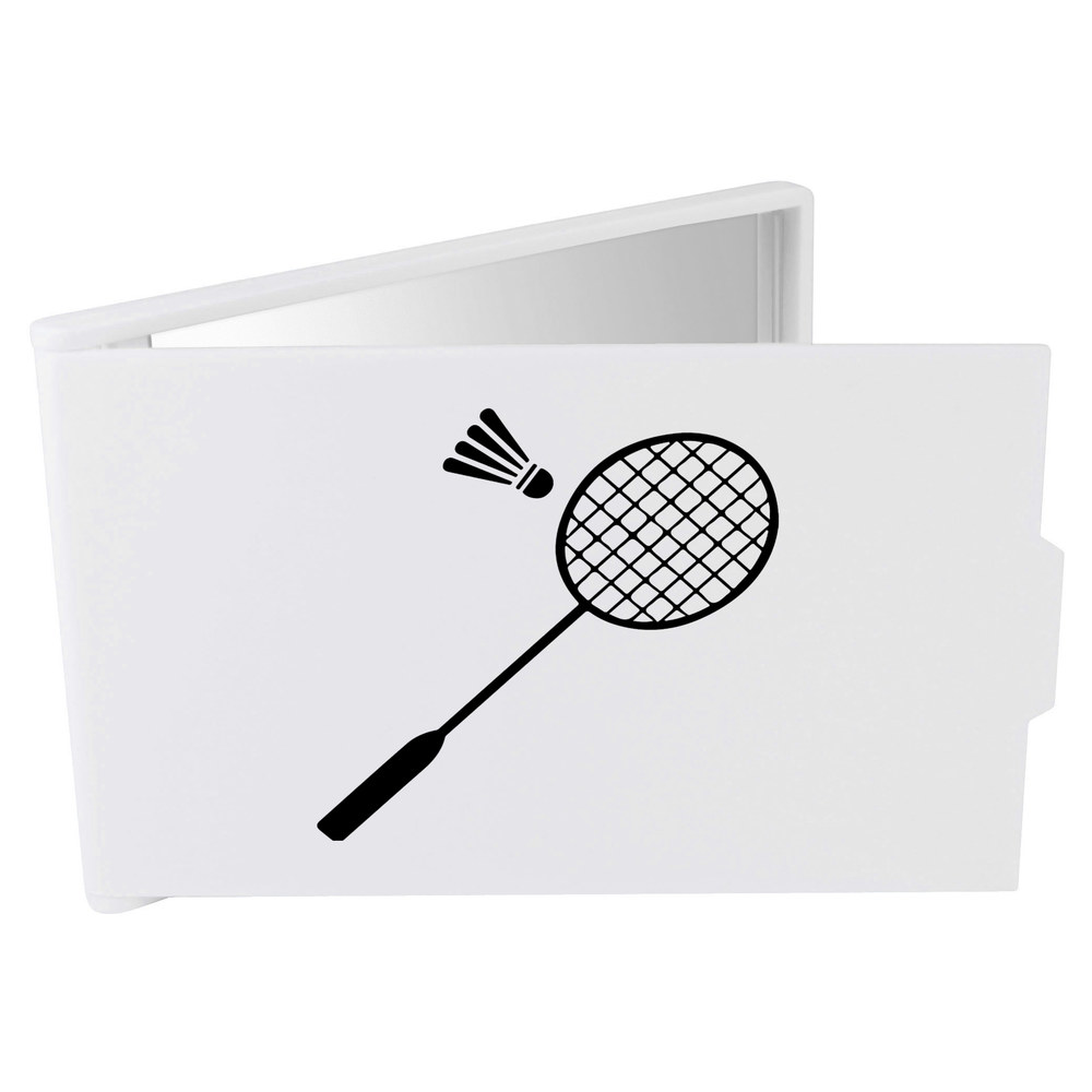 'Badminton Racket' Compact / Travel / Pocket Makeup Mirror (CM00041290)