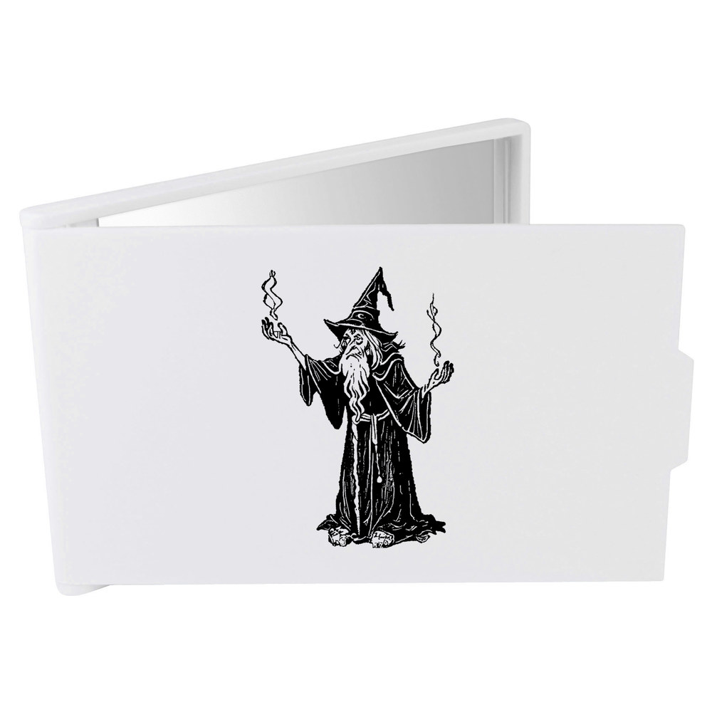 'Wizard Casting a Spell' Compact / Travel / Pocket Makeup Mirror (CM00042031)