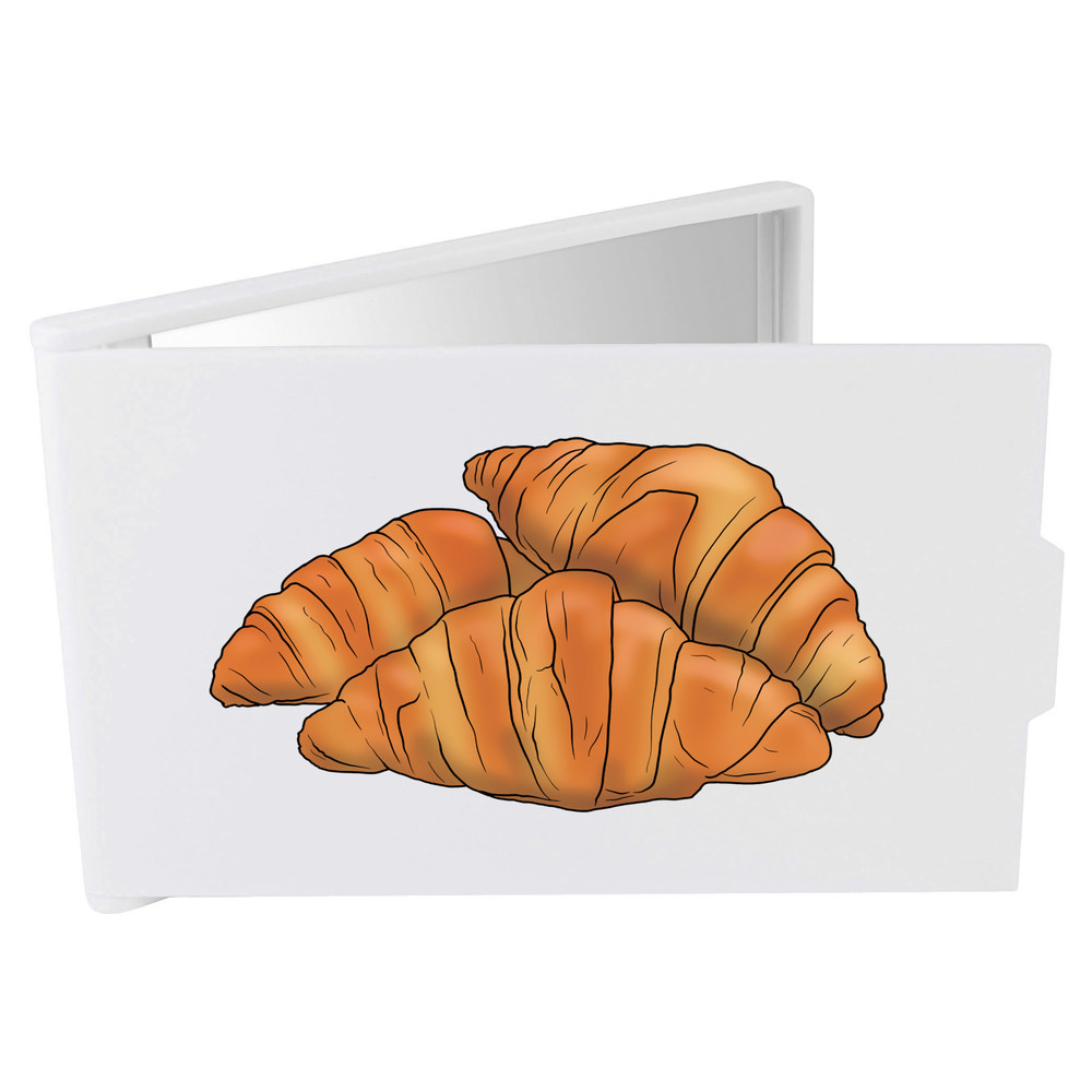 'Croissant Pastries' Compact / Travel / Pocket Makeup Mirror (CM00042131)