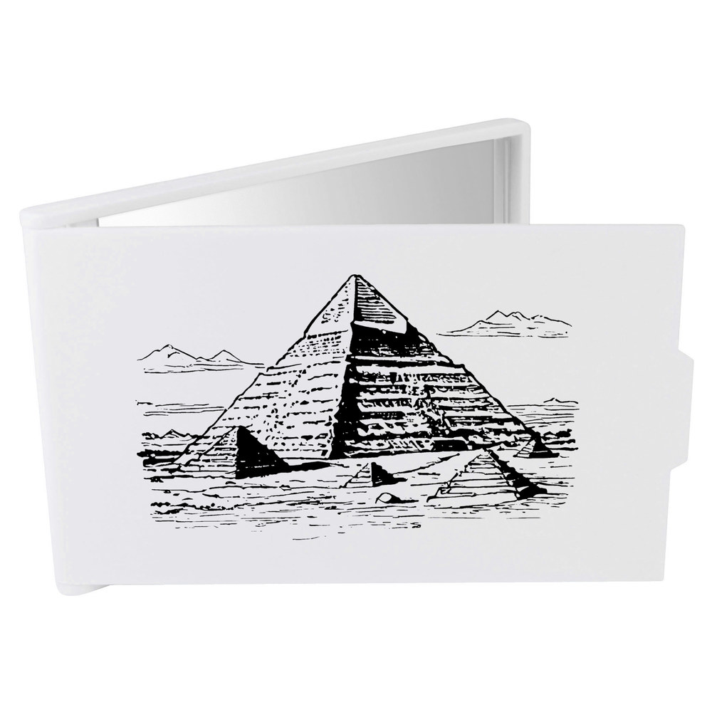 'Ancient Pyramids ' Compact / Travel / Pocket Makeup Mirror (CM00043714)