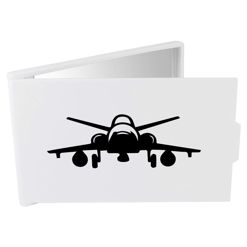 'Army Plane Silhouette' Compact / Travel / Pocket Makeup Mirror (CM00044223)