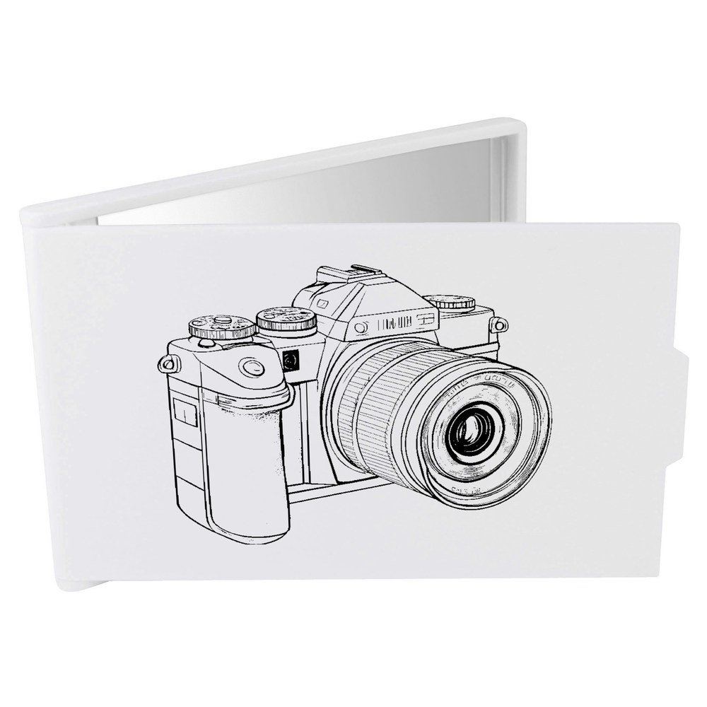 'Vintage Camera' Compact / Travel / Pocket Makeup Mirror (CM00045719)