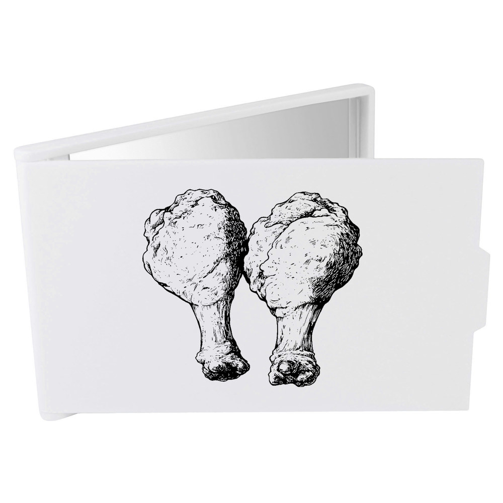'Chicken Drumsticks' Compact / Travel / Pocket Makeup Mirror (CM00047021)
