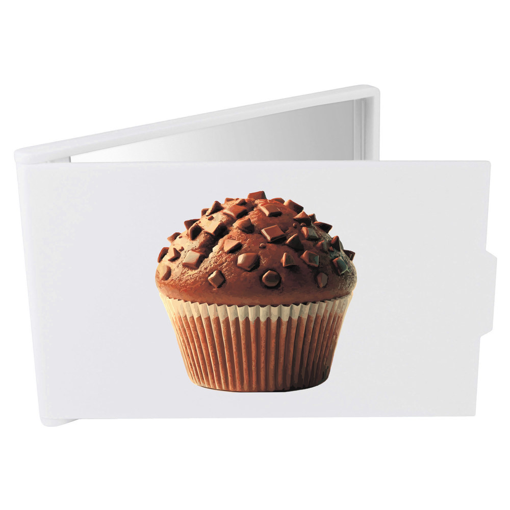 'Chocolate Chip Muffin' Compact / Travel / Pocket Makeup Mirror (CM00047125)