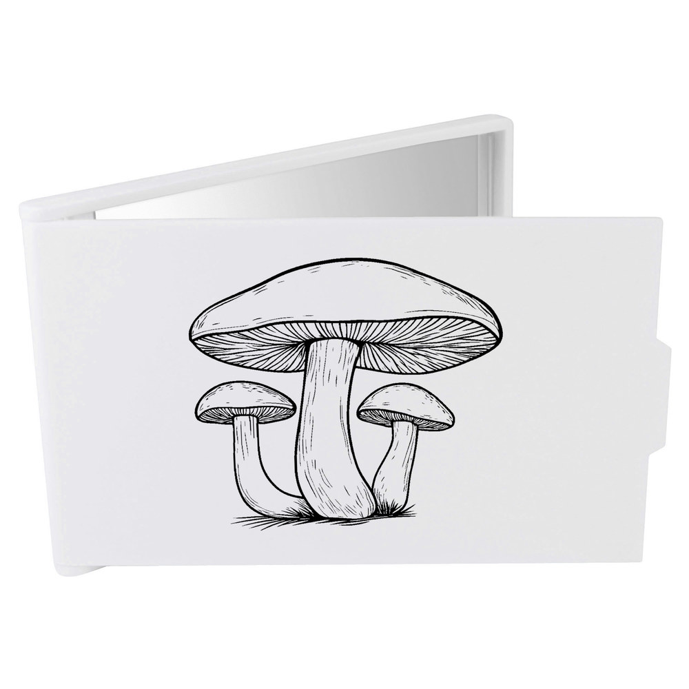 'Three Mushrooms' Compact / Travel / Pocket Makeup Mirror (CM00047687)