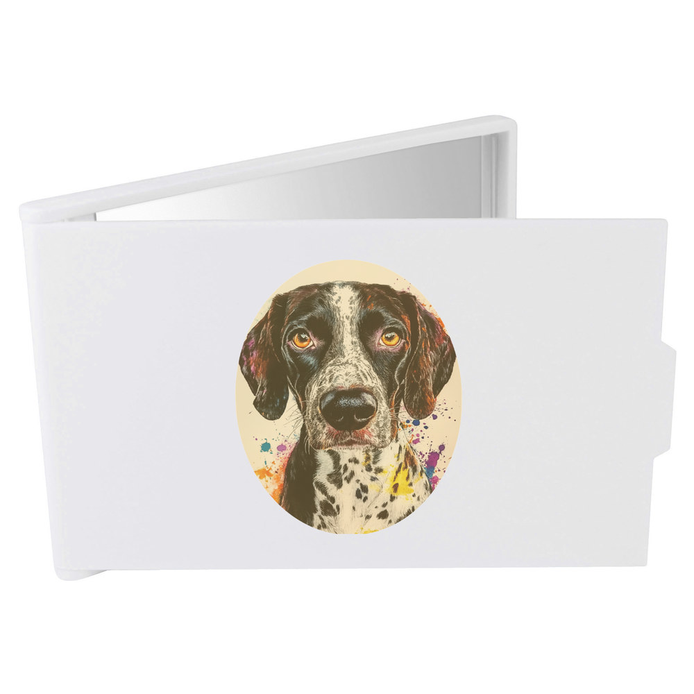 'German Shorthaired Pointer Portrait' Compact / Travel / Pocket Makeup Mirror (CM00048036)