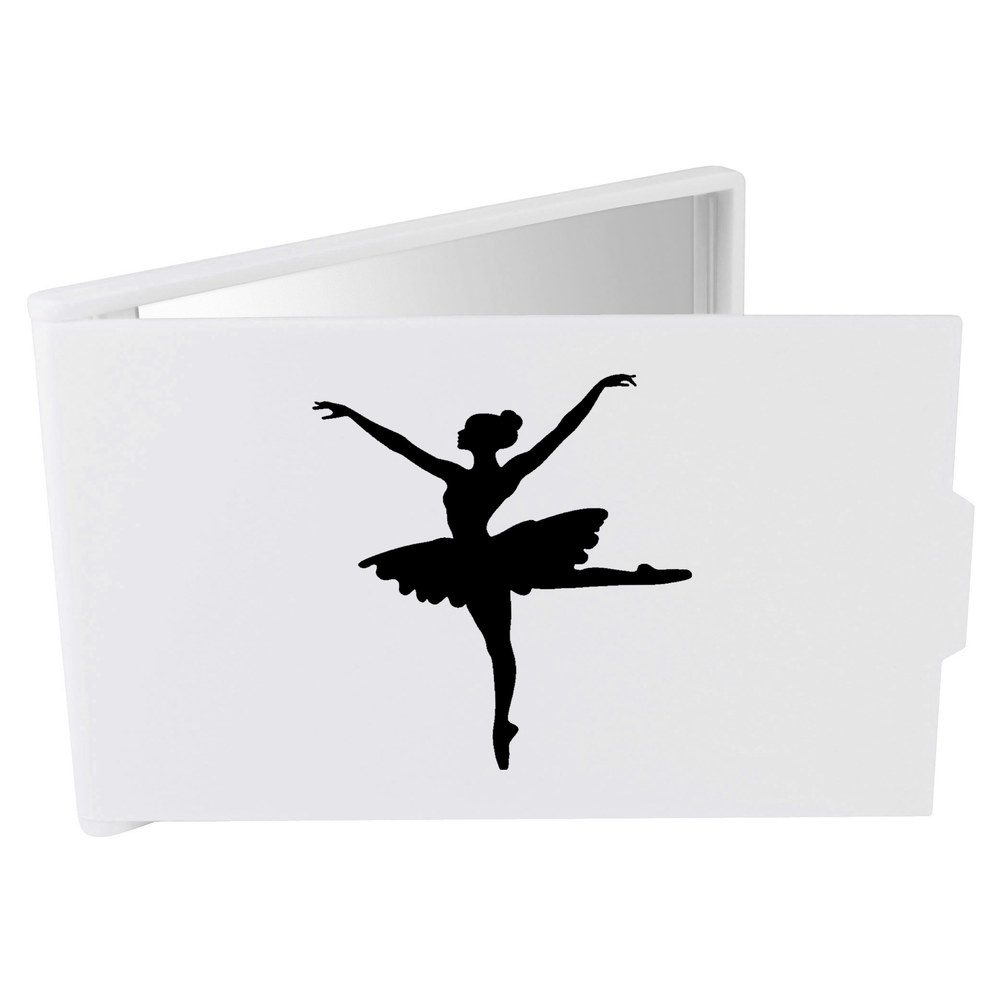 'Ballerina Silhouette' Compact / Travel / Pocket Makeup Mirror (CM00048040)