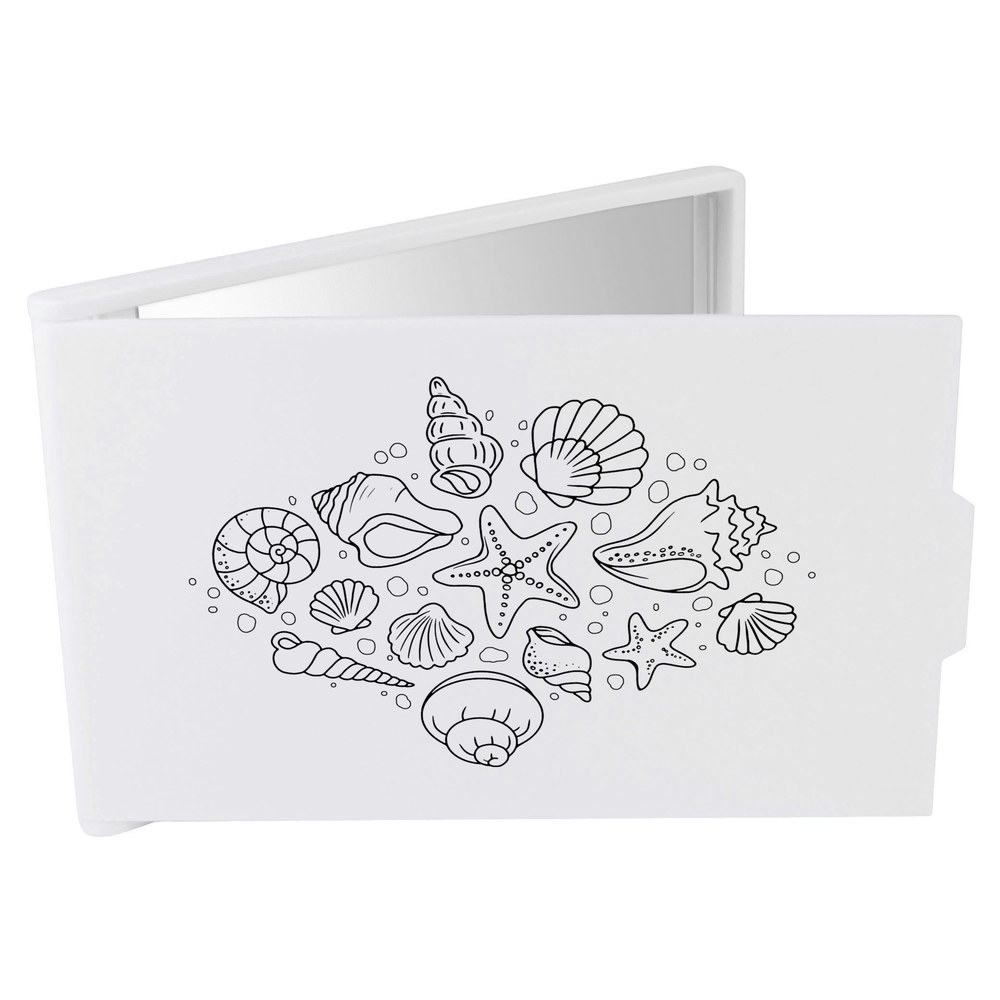 'Beautiful Seashells' Compact / Travel / Pocket Makeup Mirror (CM00048453)