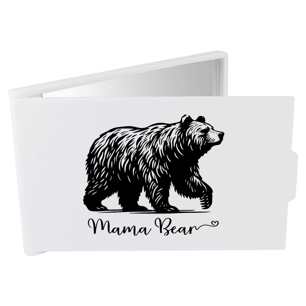 'Mama Bear' Compact / Travel / Pocket Makeup Mirror (CM00048546)