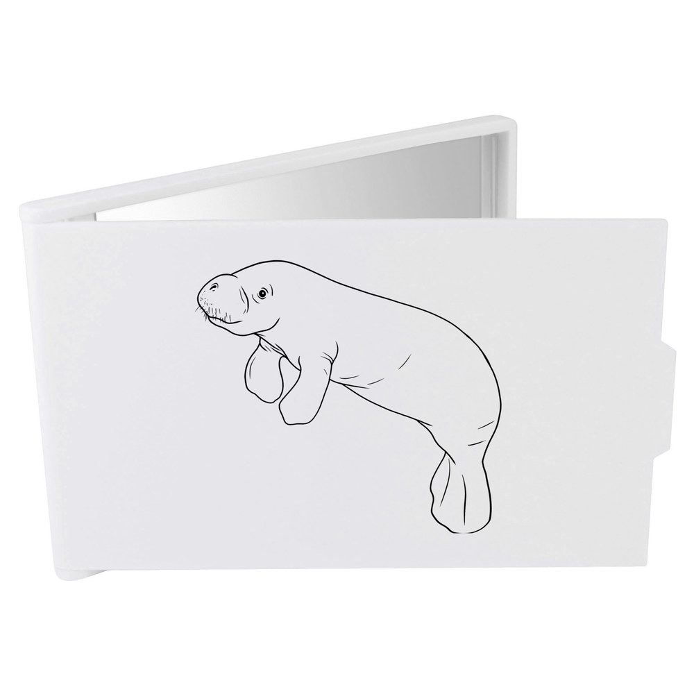 'Adorable Manatee' Compact / Travel / Pocket Makeup Mirror (CM00049747)