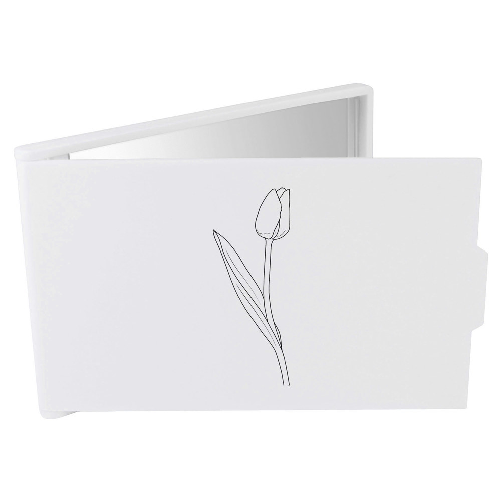 'Elegant Tulip Bloom' Compact / Travel / Pocket Makeup Mirror (CM00049844)