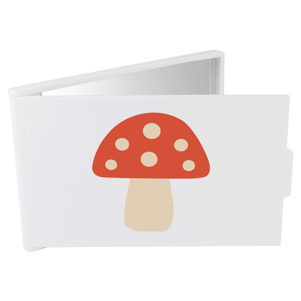 'Mushroom' Compact / Travel / Pocket Makeup Mirror (CM00049960)