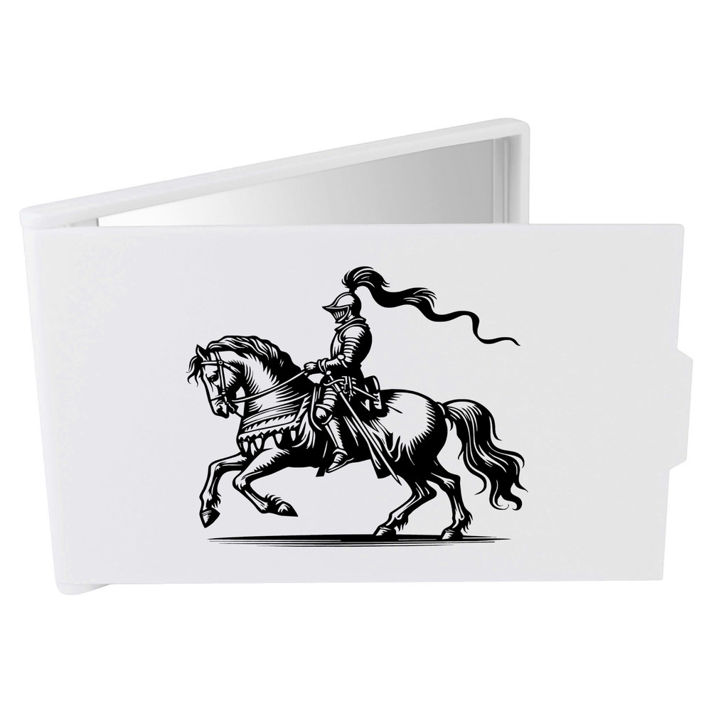 'Knight On Horseback' Compact / Travel / Pocket Makeup Mirror (CM00050030)