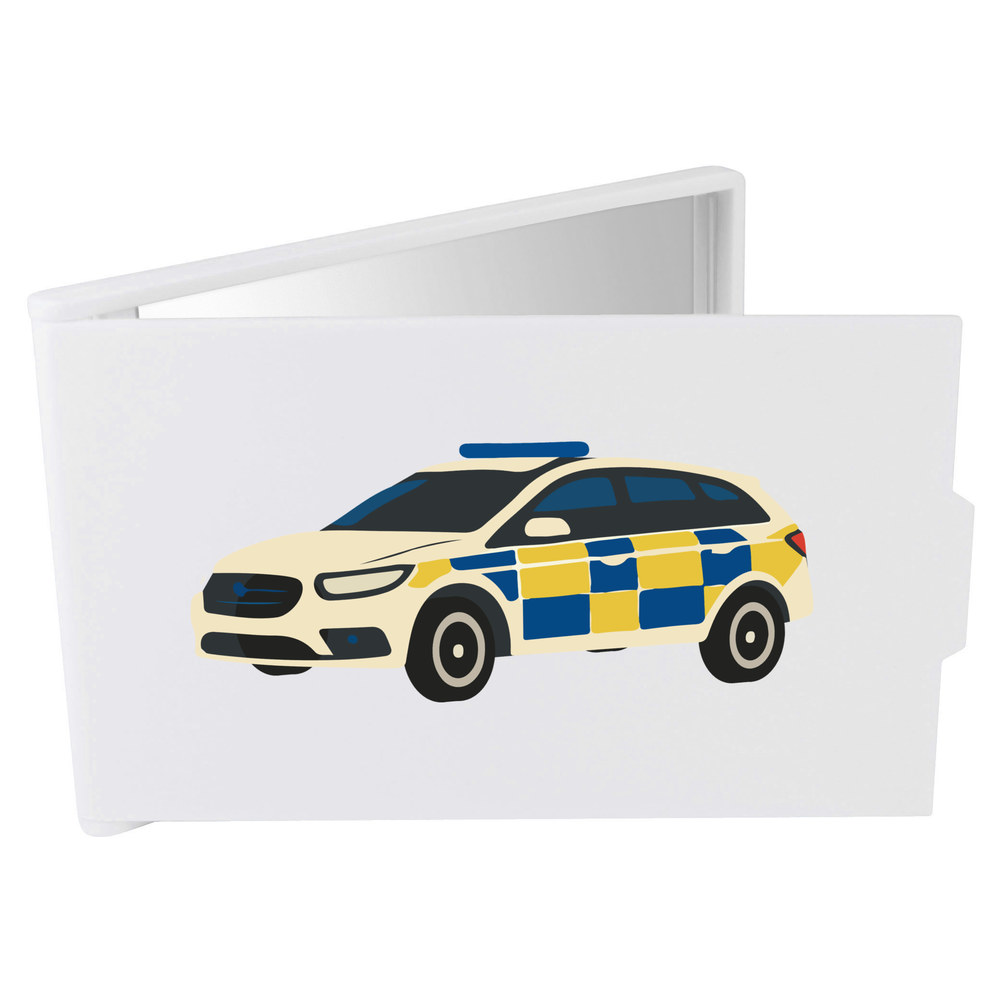 'Emergency Police Car' Compact / Travel / Pocket Makeup Mirror (CM00050906)