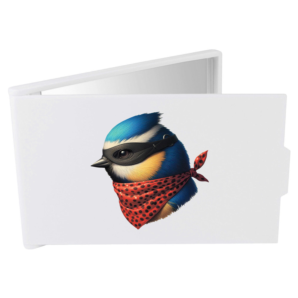 'Bandit Blue Tit' Compact / Travel / Pocket Makeup Mirror (CM00051011)