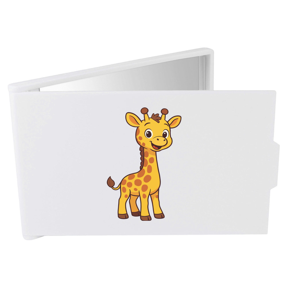 'Cute Giraffe' Compact / Travel / Pocket Makeup Mirror (CM00052017)